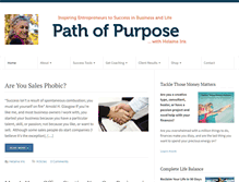Tablet Screenshot of pathofpurpose.com